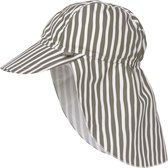 Lässig Hat Capeline avec protection UV et protection du cou extra longue Splash & Fun Stripes olive 19-36 mois, Taille: 50/51