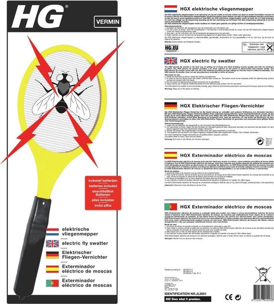HGX elektrische vliegenmepper 1st - HG