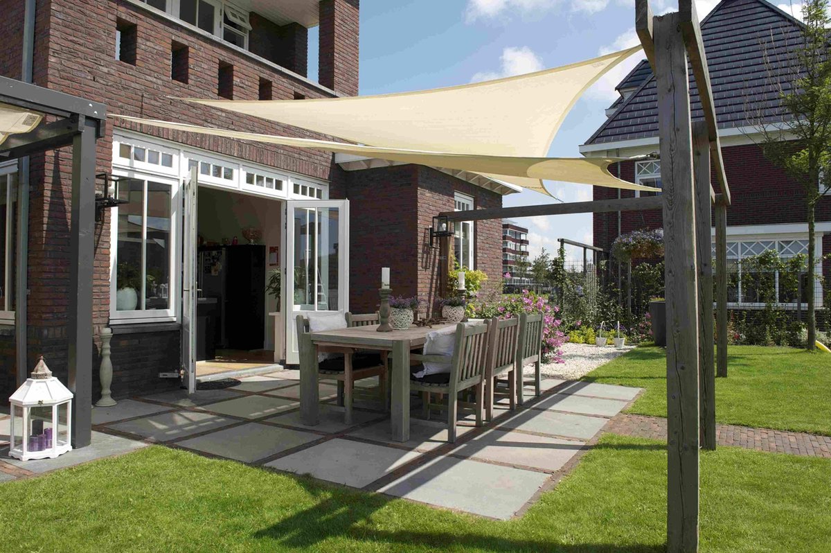 Nesling Dreamsail voile d'ombrage carré, 400x400cm, Crème