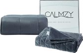 Calmzy Verzwaringsdeken Bundel 7 kg - Superior Soft - Verzwaringsdeken & Minky Verzwaringsdeken Hoes - 150 x 200 cm - Charcoal