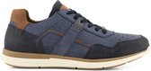 NoGRZ J.Mocker - Leren Herensneakers - Veterschoenen - Blauw Leer - Maat 46