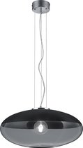 LED Hanglamp - Nitron Portony XL - E27 Fitting - Rond - Mat Zwart - Aluminium