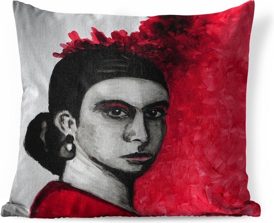 Sierkussens - Kussen - Schildering van Frida Kahlo - 40x40 cm - Kussen van  katoen | bol.com