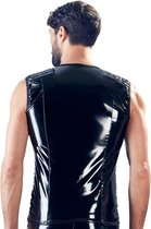 Lak Top Met Rits - Large - Zwart - BDSM - Fetish Kleding Heren -  Heren Lingerie - Mannen Lak kleding