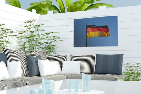Photo du drapeau allemand affiche de jardin 60x40 cm - petit - Toile de jardin / Toile d'extérieur / Peintures d'extérieur (décoration de jardin)