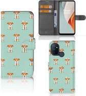 Bookcase OnePlus Nord N100 Smartphone Hoesje Pups