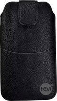 Huawei Y6 2018 Zwart insteekhoesje met riemlus en opbergvakje
