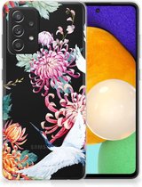 GSM Hoesje Samsung Galaxy A52 Enterprise Editie (5G/4G) Smartphonehoesje Customize Bird Flowers