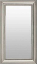 Zilveren Spiegel Chique 68x108 cm – Pria – Tijdloos Spiegel Zilveren rand – Spiegel Zilver – Spiegel Zilveren lijst – Perfecthomeshop