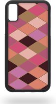 Pink rombs Telefoonhoesje - Apple iPhone X / XS