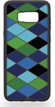Green and blue rombs Telefoonhoesje - Samsung Galaxy S8+