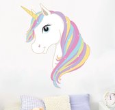 Muursticker unicorn | Eenhoorn kinderkamer muurdecoratie | Wanddecoratie meisje unicorn