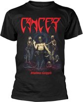 Cancer Heren Tshirt -XXL- Shadow Gripped Zwart