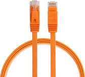 By Qubix internetkabel - 0.5 meter - CAT6 Ultra dunne Flat - Ethernet kabel - Netwerkkabel - (1000Mbps) - Oranje - UTP kabel - RJ45 - UTP kabel