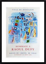 Poster Ville de Honfleur - VIntage Reisposter Frankrijk - Travelposter Zeilen Passe Partout