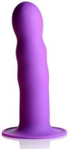Bundle - Squeeze-It - Squeeze-It Wavy Dildo - Paars met glijmiddel
