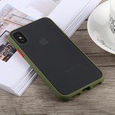 TOTUDESIGN Gingle Series schokbestendige TPU + pc-hoes voor iPhone X / XS (groen)