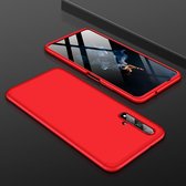 GKK Three Stage Splicing Full Coverage PC Case voor Huawei Honor 20 (rood)