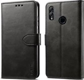 Voor Huawei P30 Lite GUSSIM zakelijke stijl horizontale flip lederen tas met houder & kaartsleuven & portemonnee (zwart)