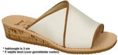 Ronny -Dames -  off-white/ecru/parel - slippers & muiltjes - maat 38