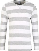 Sweatshirt stonegrey stripe Skiny | sloungewear | XXL
