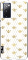 Casetastic Samsung Galaxy S20 FE 4G/5G Hoesje - Softcover Hoesje met Design - Golden Honey Bee Print