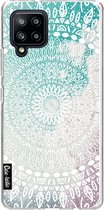 Casetastic Samsung Galaxy A42 (2020) 5G Hoesje - Softcover Hoesje met Design - Rainbow Mandala Print