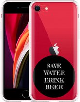 iPhone SE 2020 Hoesje Save Water - Designed by Cazy