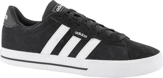 Adidas Daily 3.0 heren sneakers zwart/wit - Maat 42 - Echt leer | bol.com