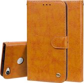 Voor Geschikt voor Xiaomi Redmi Note 5A Pro / Prime Business Style Oil Wax Texture Horizontal Flip Leather Case met houder & kaartsleuven & Wallet & Lanyard (geel)