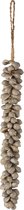 J-Line Hanger Schelpen Nora Lang Touw Grijs