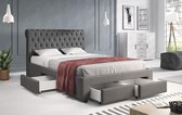 Tweepersoonsbed Contigo - Grijs - 140x200 cm