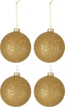 J-Line Doos van 4 Kerstballen Sterretjes