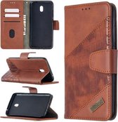 Voor Xiaomi Redmi 8A Bijpassende Kleur Krokodil Textuur Horizontale Flip PU Lederen Case met Portemonnee & Houder & Kaartsleuven (Bruin)