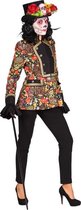 Jas dames kort model 'Gravedigger' Skull color