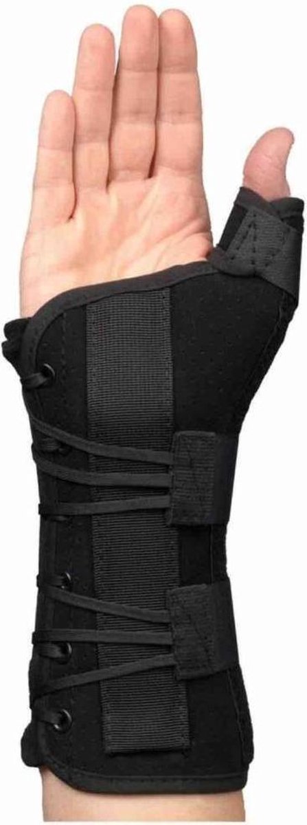 Basko Ryno Lacer Polsbrace - M - Rechts - Zwart - Kort