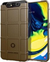 Voor Galaxy A90 Volledige dekking schokbestendig TPU-hoesje (bruin)