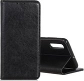 Voor Galaxy A70s Magnetische Retro Crazy Horse Texture Horizontale Flip Leren Case met Houder & Kaartsleuven (Zwart)