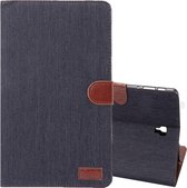 Dibase Denim Texture Horizontale Flip PU Leather Case voor Galaxy Tab S4 10.5 / T830, met houder en kaartsleuf (zwart)