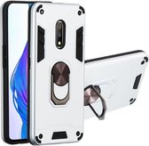 Voor OPPO K3 & Realme X 2 in 1 Armor Series PC + TPU beschermhoes met ringhouder (zilver)