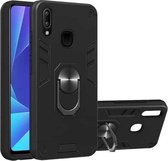 Voor vivo Y91 / Y95 / Y93 (Indiase versie) / U1 2 in 1 Armor Series PC + TPU beschermhoes met ringhouder (zwart)