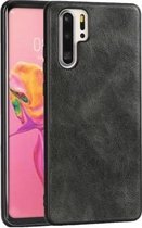 Voor Huawei P30 Pro Crazy Horse Getextureerd Kalfsleer PU + PC + TPU Case (Donkergroen)