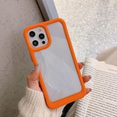 Acryl + TPU schokbestendige beschermhoes voor iPhone 12 Pro Max (oranje)