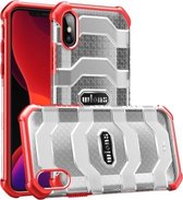 wlons Explorer Series PC + TPU beschermhoes voor iPhone XS / X (rood)
