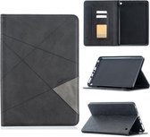 Voor Amazon Kindle Fire HD8 (2020) Rhombus Texture Horizontale Flip Magnetische Leren Case met Houder & Kaartsleuven (Zwart)