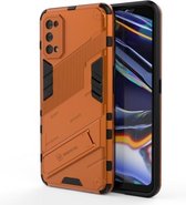 Voor OPPO Realme 7 Pro Punk Armor 2 in 1 PC + TPU schokbestendig hoesje met onzichtbare houder (oranje)