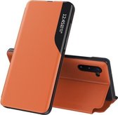 Voor Samsung Galaxy Note 10 Plus zijdisplay magnetisch schokbestendig horizontaal flip lederen tas met houder (oranje)