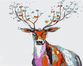 Paint by Number - Schilderen op Nummer - Colorful Deer - paintbynumber.eu