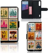 Telefoonhoesje Xiaomi Mi A3 Flipcover Design Postzegels