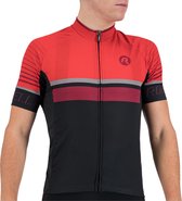 Rogelli Hero Cycling Shirt - Manches courtes - Noir / Rouge / Bourdeaux - Taille M